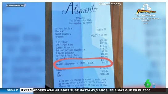 Tirar dos veces de la cadena o la sanidad de los camareros: estos son los pagos incluidos en la cuenta de un restaurante Tirar dos veces de la cadena o la sanidad de los camareros: estos son los pagos incluidos en la cuenta de un restaurante