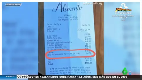 Tirar dos veces de la cadena o la sanidad de los camareros: estos son los pagos incluidos en la cuenta de un restaurante