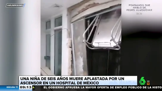 Muere una niña de seis años tras ser aplastada por un ascensor en un hospital de México Muere una niña de seis años tras ser aplastada por un ascensor en un hospital de México