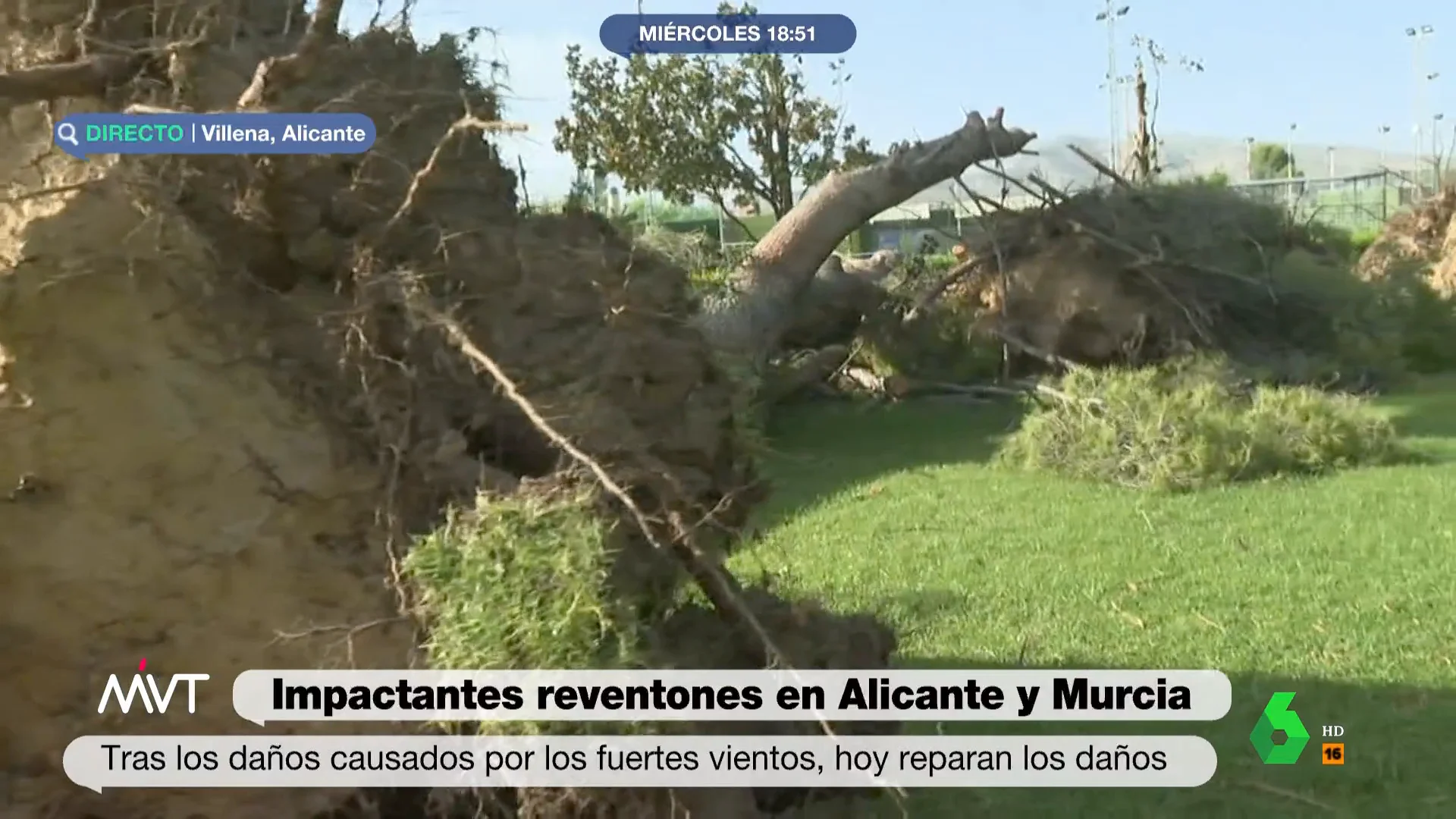 Reventones en Alicante y Murcia