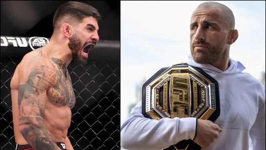 lia Topuria y Alexander Volkanovski lia Topuria y Alexander Volkanovski