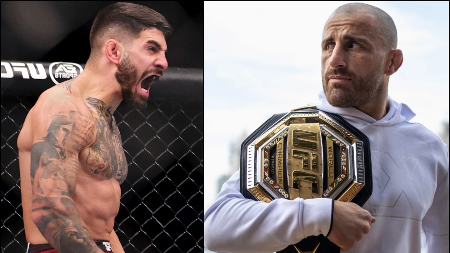 lia Topuria y Alexander Volkanovski lia Topuria y Alexander Volkanovski