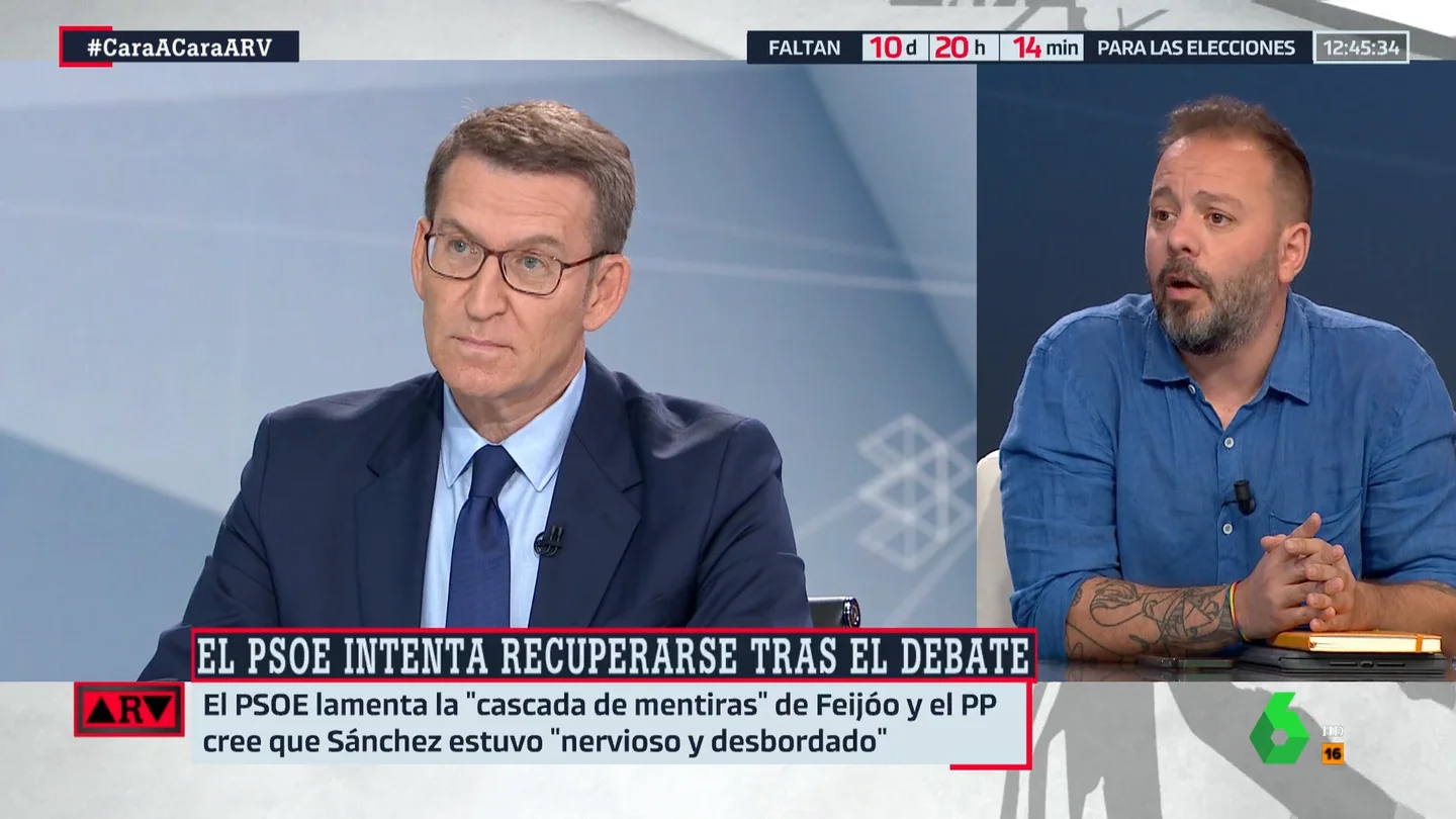 Antonio Maestre, tajante: "Feijóo ganó el debate porque fue sucio y deshonesto" Antonio Maestre, tajante: "Feijóo ganó el debate porque fue sucio y deshonesto"