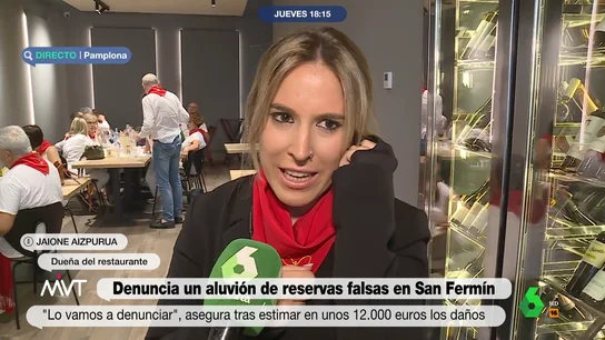 Denuncia un aluvión de reservas falsas en San Fermín La indignación de Cristina Pardo con la oleada de reservas falsas en un restaurante de Pamplona: "Hay que ser miserable"