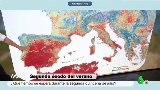 La temperatura superficial de España iguala a la del desierto del Sáhara Se avecina una nueva subida de temperaturas a partir del lunes