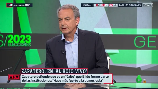 José Luis Rodríguez Zapatero, en Al Rojo Vivo ARV Zapatero ETA