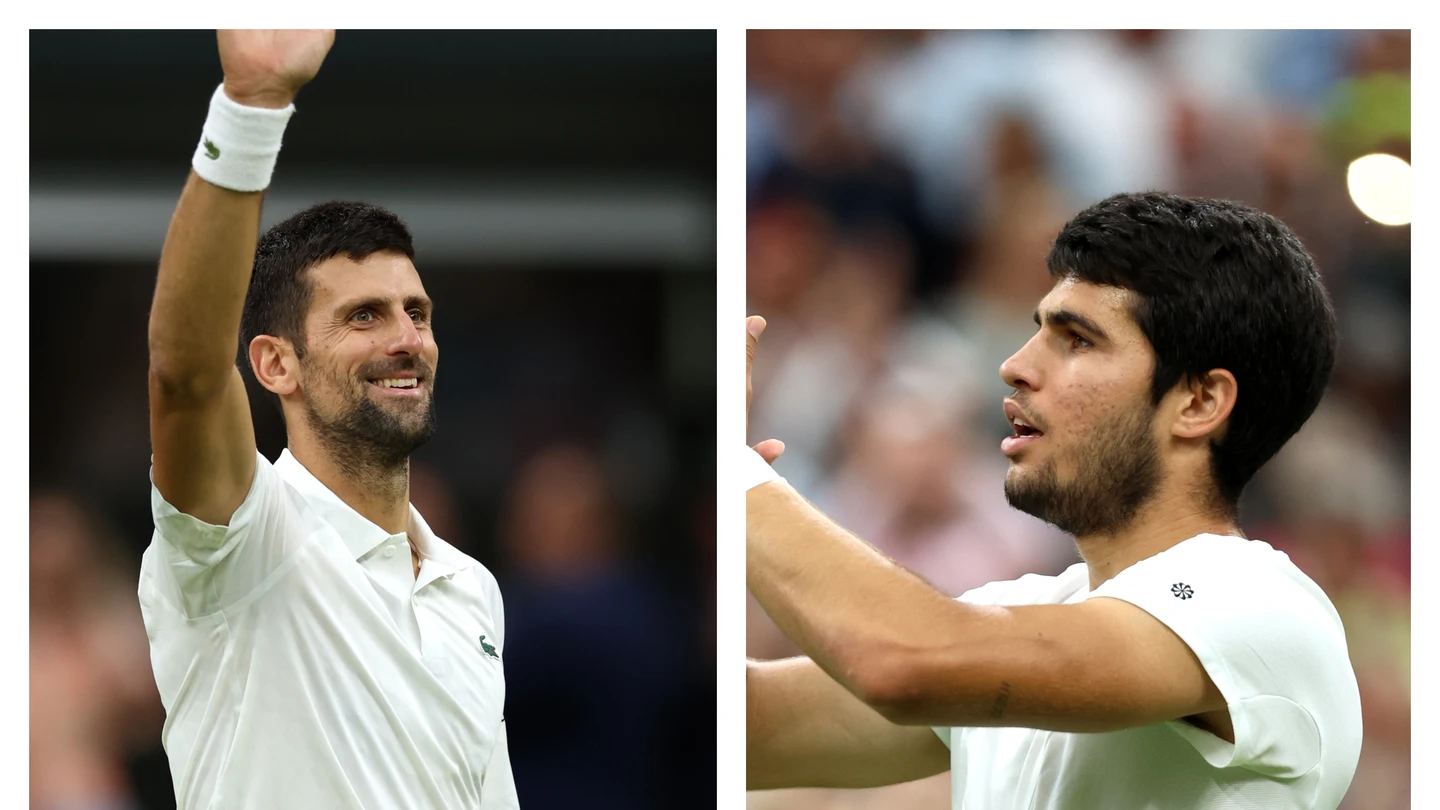 Novak Djokovic y Carlos Alcaraz Novak Djokovic y Carlos Alcaraz