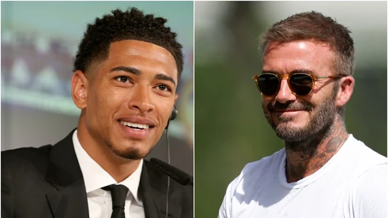 Jude Bellingham y David Beckham Jude Bellingham y David Beckham