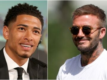 Jude Bellingham y David Beckham