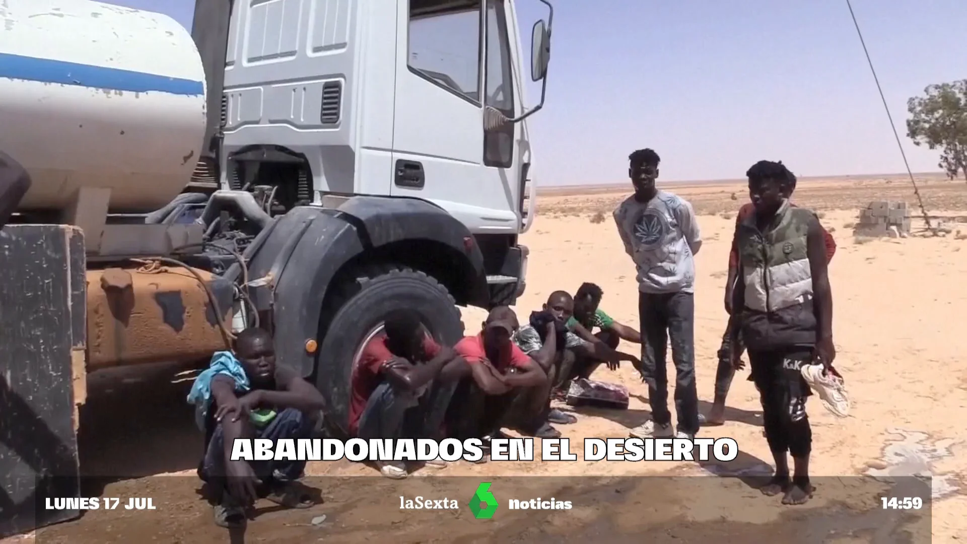 abandonados en el desierto