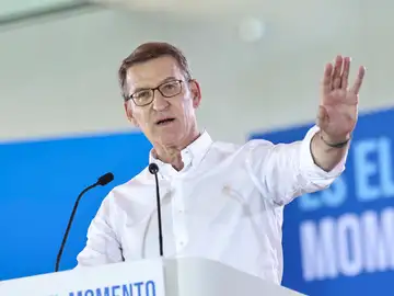 El candidato a la presidencia del Gobierno por el Partido Popular, Alberto Núñez Feijóo. 