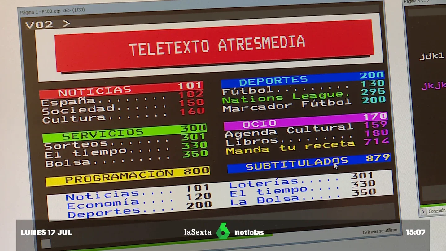 Teletexto Atresmedia Cuando consultábamos el horóscopo, la quiniela o el tiempo en la era preinternet: 35 años de Teletexo