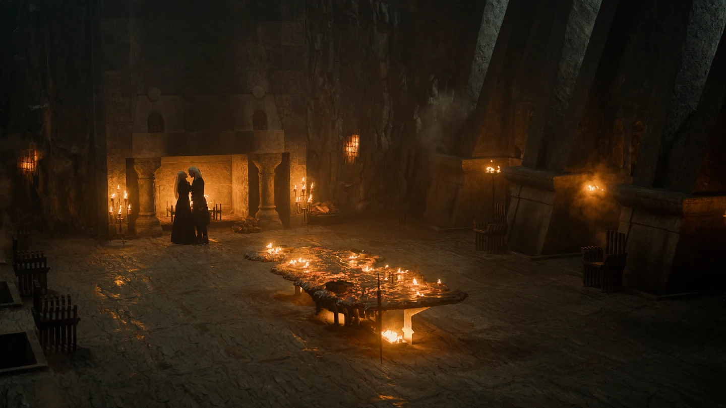 Escena de la primera temporada de ’La casa del dragón’, la precuela de 'Juego de tronos'. Escena de la primera temporada de ’La casa del dragón’, la precuela de 'Juego de tronos'.
