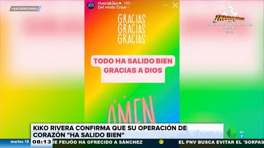 Kiko Rivera confirma que su operación "ha salido bien": "Hoy, por segunda vez, he vuelto a nacer y ya van dos" Kiko Rivera confirma que su operación "ha salido bien": "Hoy, por segunda vez, he vuelto a nacer y ya van dos"