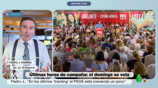 Pedro J. Ramírez en Más Vale Tarde sobre PSOE Pedro J. Ramírez en Más Vale Tarde sobre PSOE