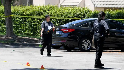 Imagen de archivo de agentes de la Policía de California.