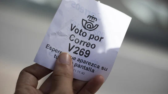 Ticket para votar por correos. Ticket para votar por correos.