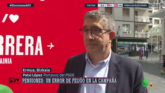 Patxi López, tajante sobre Feijóo: "Lleva mintiendo casi desde que llegó a la política nacional" Patxi López, tajante sobre Feijóo: "Lleva mintiendo casi desde que llegó a la política nacional"
