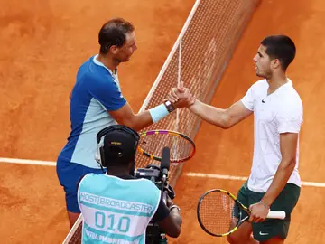 Carlos Alcaraz y Rafa Nadal