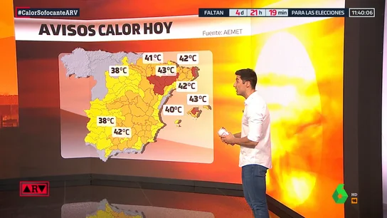 Francisco Cacho explica la previsión meteorológica en Al Rojo Vivo Francisco Cacho explica la previsión meteorológica en Al Rojo Vivo