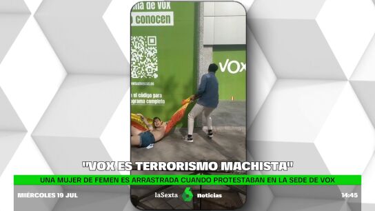 Femen en la sede de Vox