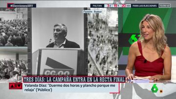 Yolanda Díaz se emociona al hablar de su familia: "Esto lo hago por mi padre y por mi hija"