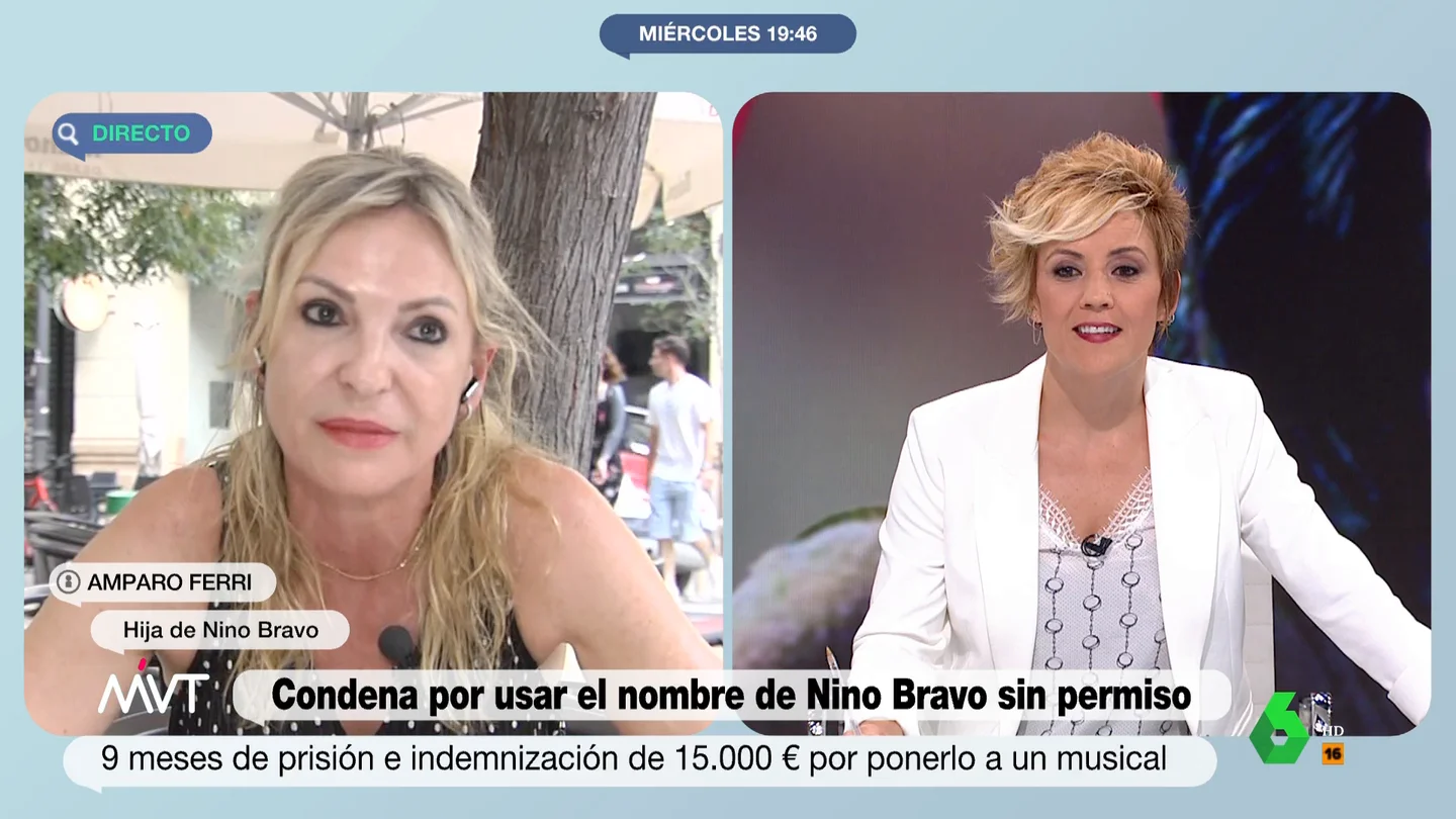 La hija de Nino Bravo celebra la condena por usar el nombre de su padre sin permiso La hija de Nino Bravo celebra la condena por usar el nombre de su padre sin permiso