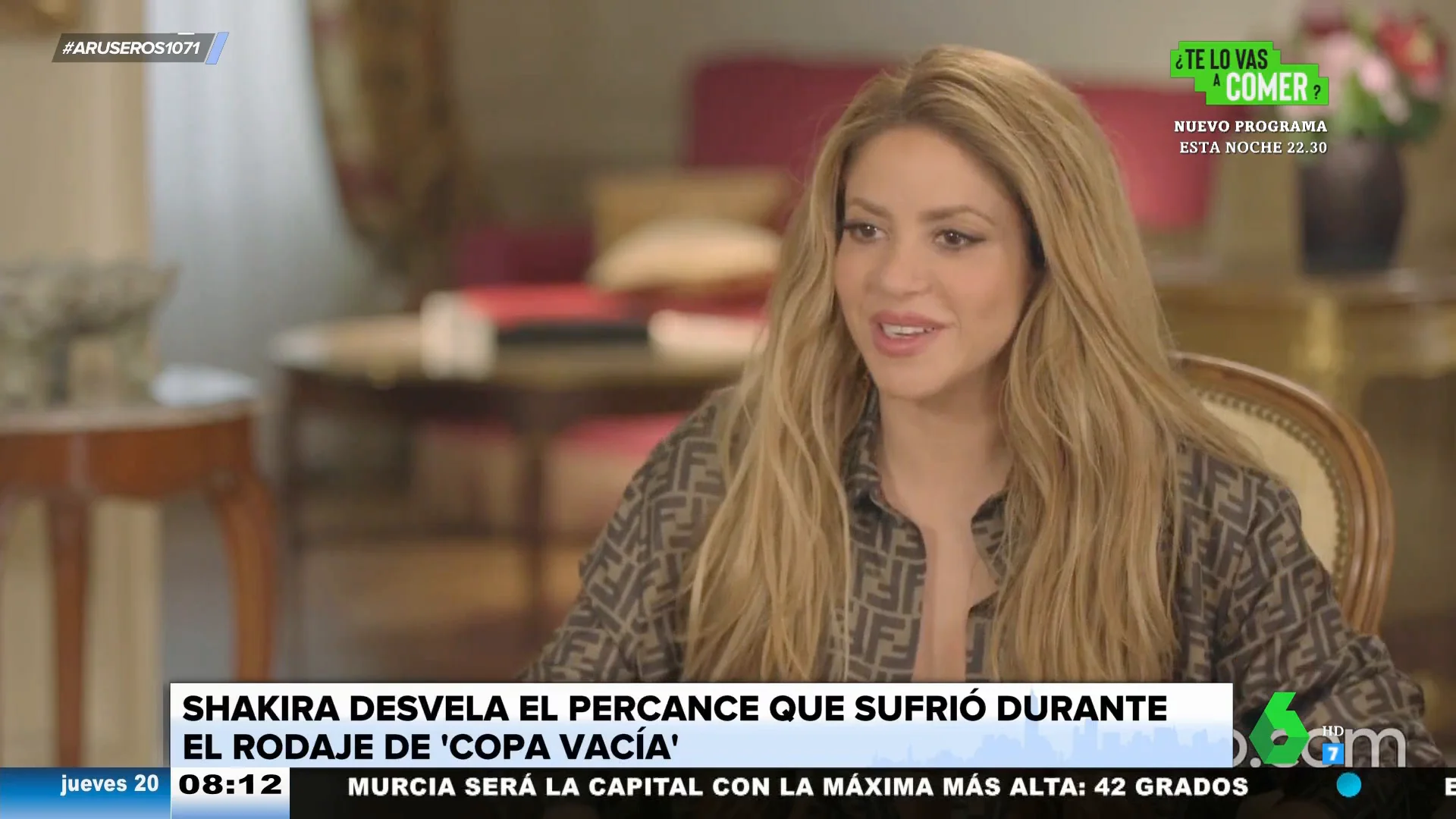 Shakira desvela el percance que sufrió rodando 'Copa vacía': "Fue un 'sálvese quien pueda'"