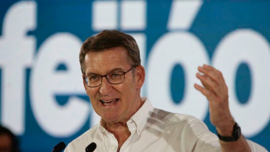 El candidato del PP a las elecciones generales, Alberto N&uacute;&ntilde;ez Feij&oacute;o.