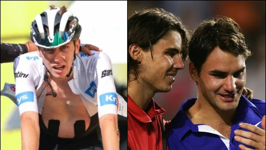 Pogacar con Vingegaard, como Federer contra Rafa Nadal en 2009: se repite el "estoy muerto" Pogacar con Vingegaard, como Federer contra Rafa Nadal en 2009: se repite el "estoy muerto"