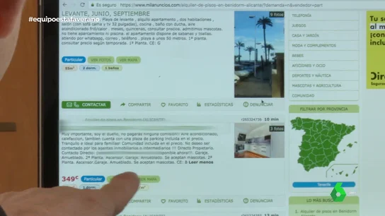 Anuncios de pisos turísticos en una web Anuncios de pisos turísticos en una web