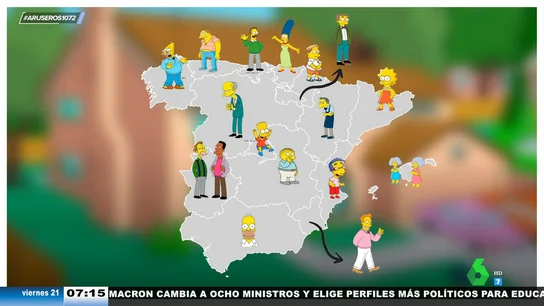 ¿Qué personaje de los Simpsons es cada comunidad autónoma? Esto es lo que dice una Inteligencia Artificial ¿Qué personaje de los Simpsons es cada comunidad autónoma? Esto es lo que dice una Inteligencia Artificial