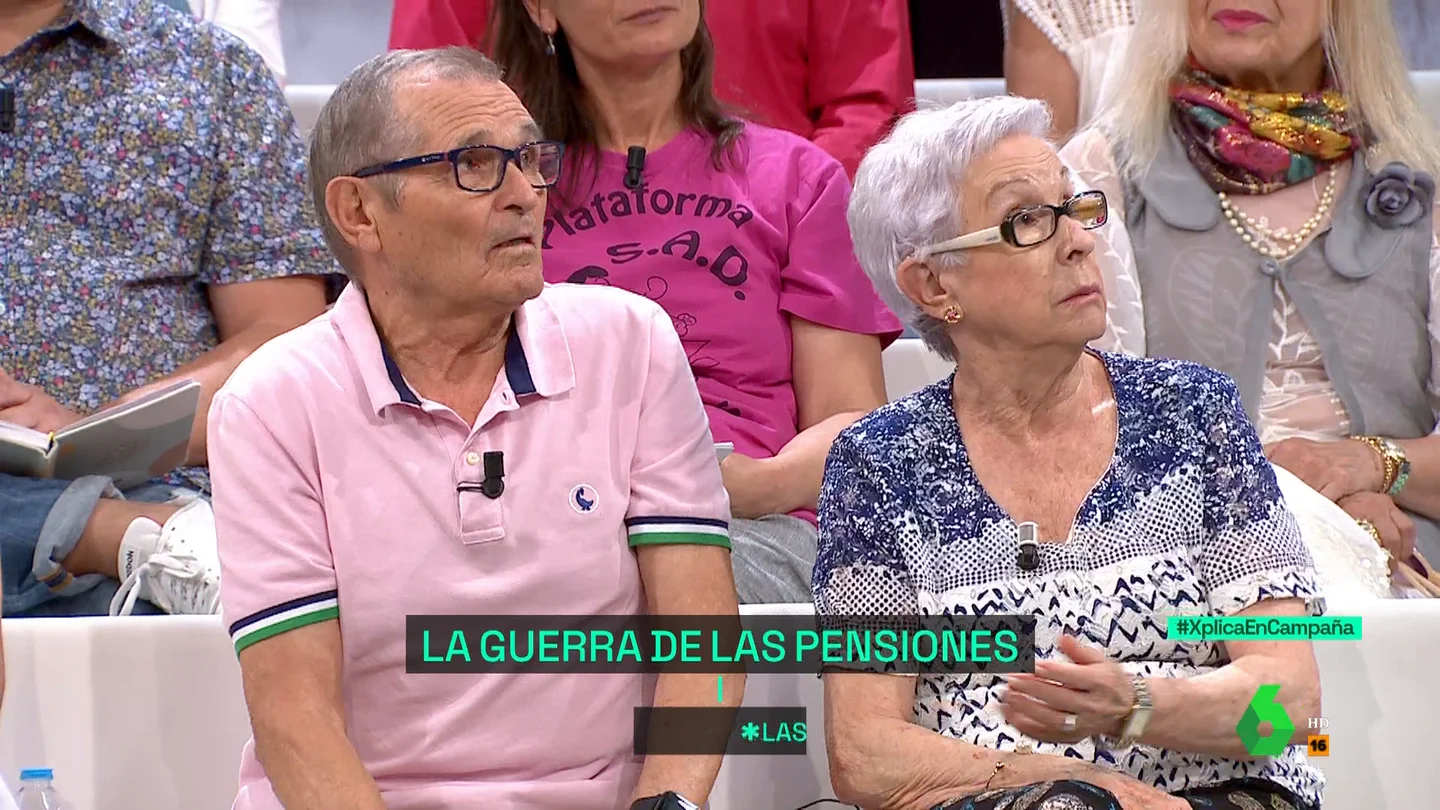 Leonor y Jesús, jubilados indignados Leonor y Jesús, jubilados indignados