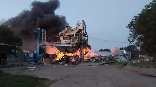 Imagen del ataque a Odesa cedida por el Gobierno ucraniano Imagen del ataque a Odesa cedida por el Gobierno ucraniano