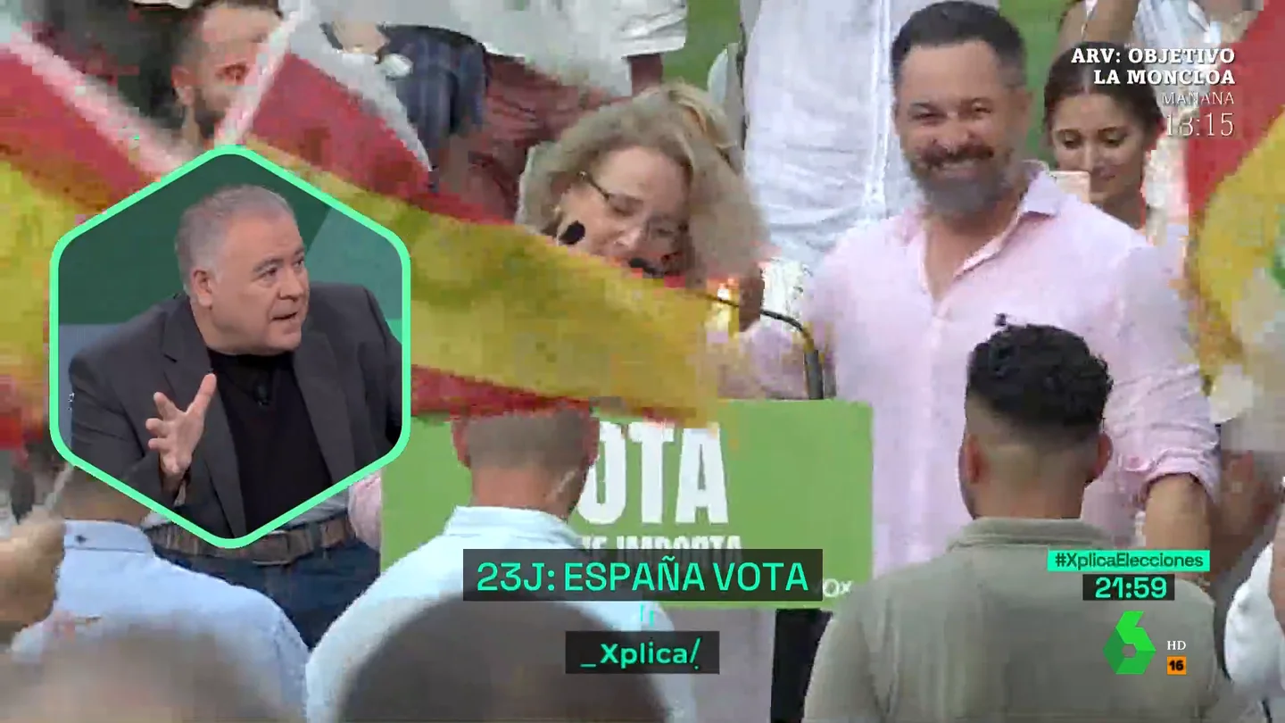 El pronóstico de Ferreras para el 23J: "Si el PP necesita a Vox, pactará con Vox" El pronóstico de Ferreras para el 23J: "Si el PP necesita a Vox, pactará con Vox"