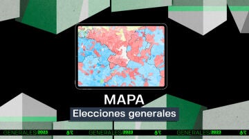 El mapa con los resultados de las elecciones generales de 2023, calle a calle