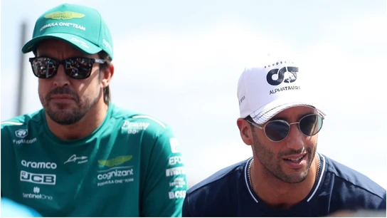 Fernando Alonso y Daniel Ricciardo  Fernando Alonso y Daniel Ricciardo