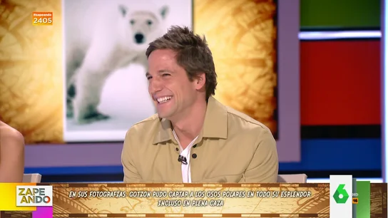 "Eres un superhéroe, lo tienes todo": Dani Mateo, a Gotzon Mantuliz tras escuchar su aventura en busca de osos polares "Eres un superhéroe, lo tienes todo": Dani Mateo, a Gotzon Mantuliz tras escuchar su aventura en busca de osos polares