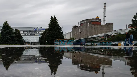 La central de Zaporiyia, en territorio ucraniano ocupado por Rusia La central de Zaporiyia, en territorio ucraniano ocupado por Rusia