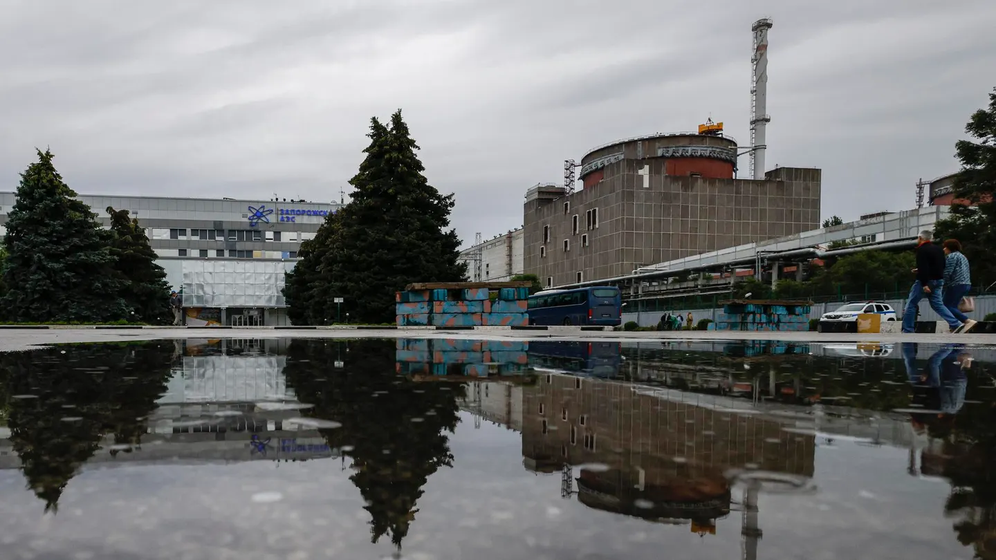 La central de Zaporiyia, en territorio ucraniano ocupado por Rusia La central de Zaporiyia, en territorio ucraniano ocupado por Rusia