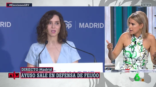 La reacción de Afra Blanco a las declaraciones de Ayuso: "¿Pero qué dice?" La reacción de Afra Blanco a las declaraciones de Ayuso: "¿Pero qué dice?"