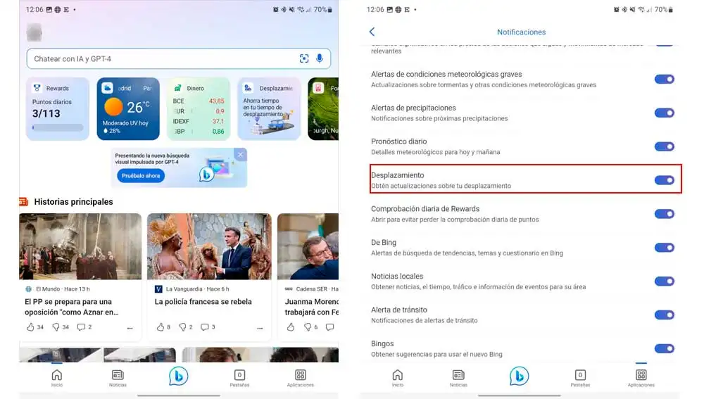 Activado las notificaciones en Star Activado las notificaciones en Star