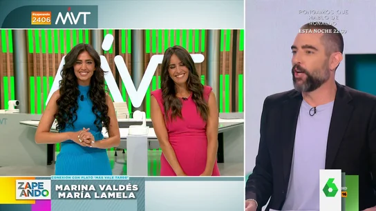 El dardo de Dani Mateo a Iñaki López y Cristina Pardo tras la conexión con María Lamela y Marina Valdés: "Que se preocupen" El dardo de Dani Mateo a Iñaki López y Cristina Pardo tras la conexión con María Lamela y Marina Valdés: "Que se preocupen"