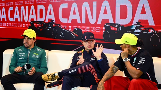 Alonso, Verstappen y Hamilton Alonso, Verstappen y Hamilton