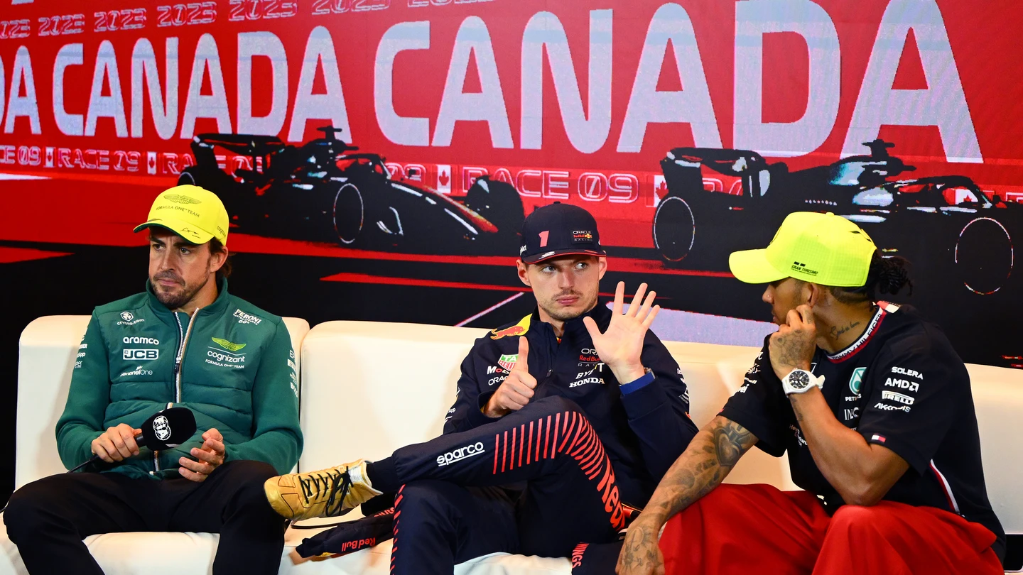 Alonso, Verstappen y Hamilton Alonso, Verstappen y Hamilton