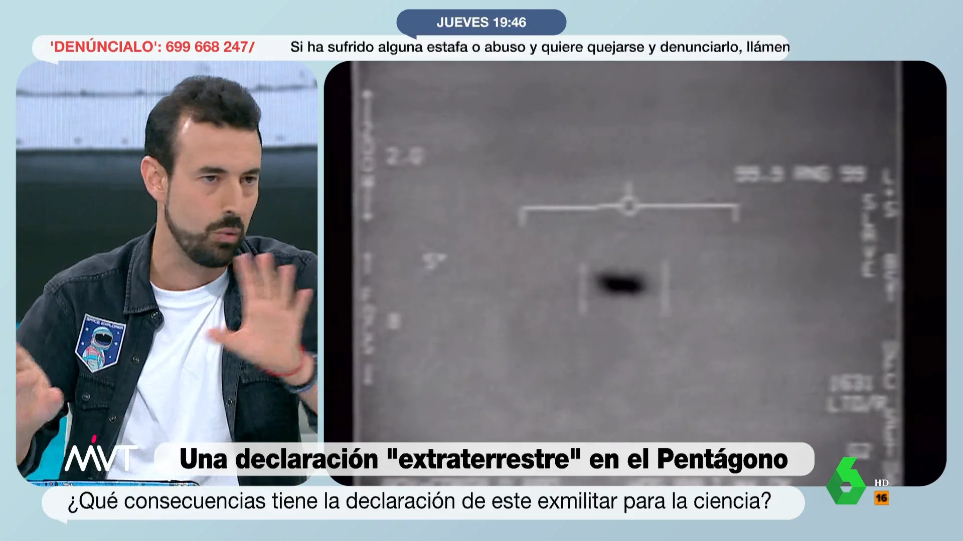 Un experto analiza los testimonios de exmilitares sobre ovnis en EEUU: "Algunos dicen haber visto luces salir del agua"