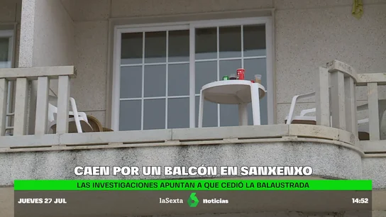Cuatro jóvenes, heridos al ceder una barandilla y precipitarse por un balcón en Sanxenxo Cuatro jóvenes, heridos al ceder una barandilla y precipitarse por un balcón en Sanxenxo