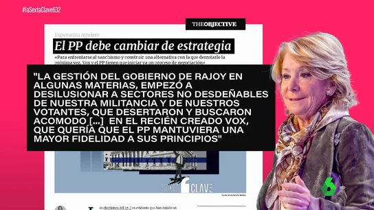 Esperanza Aguirre ataca de nuevo a Mariano Rajoy tras los resultados electorales del PP: le culpa de dividir a la derecha Esperanza Aguirre ataca de nuevo a Mariano Rajoy tras los resultados electorales del PP: le culpa de dividir a la derecha