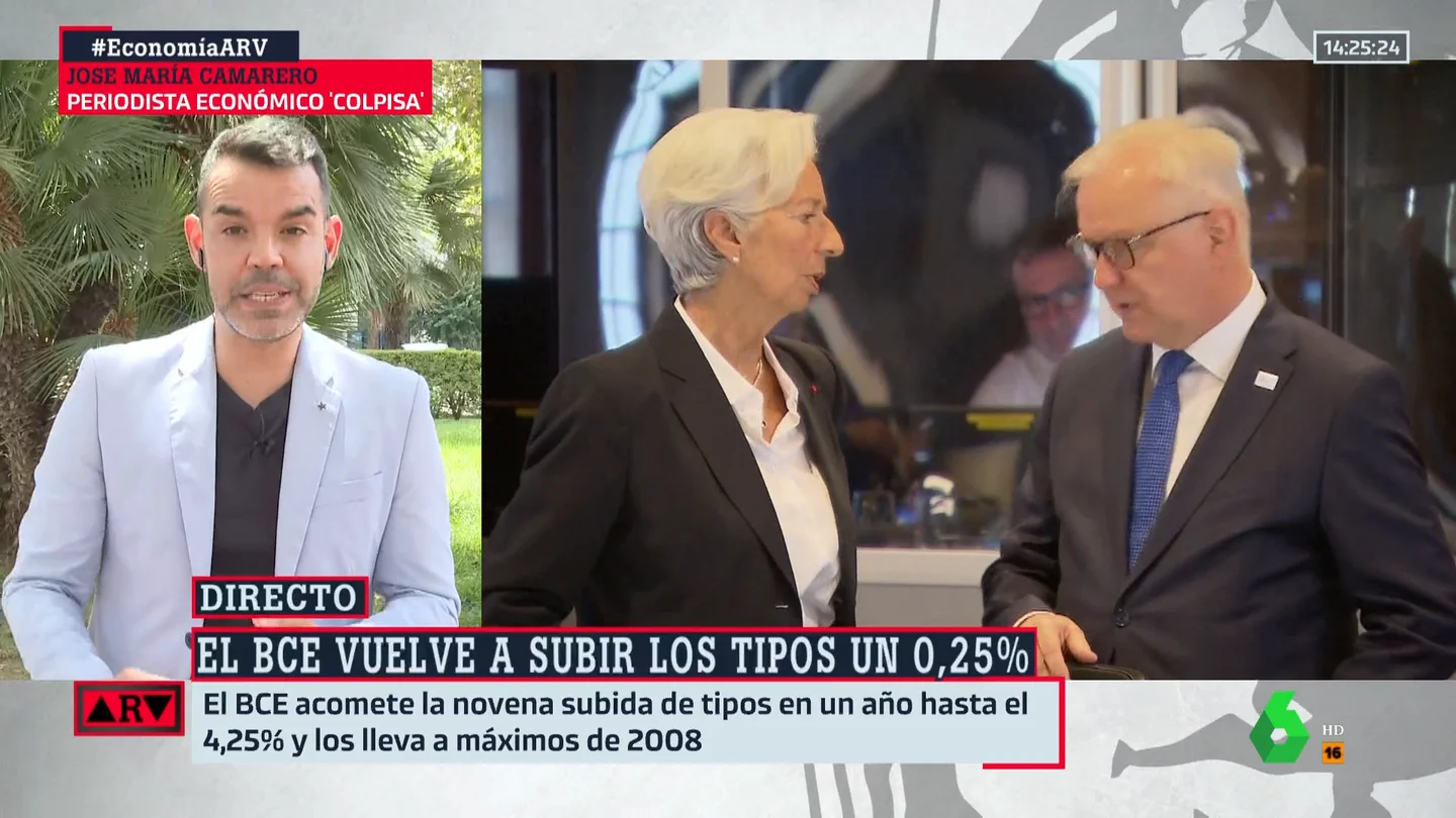 José María Camarero explica la "importancia del mensaje que no dio" el BCE tras la subida de tipos José María Camarero explica la "importancia del mensaje no dio" el BCE tras la subida de tipos