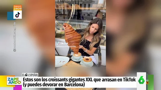 La última moda del postureo de Tik Tok llega a España: así son los cruasanes gigantes que venden en Barcelona La última moda del postureo de Tik Tok llega a España: así son los cruasanes gigantes que venden en Barcelona